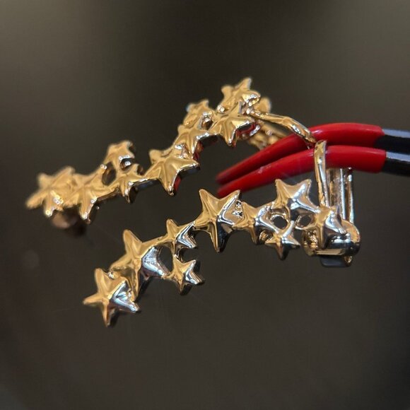 Star Ear Crawlers Earrings - Picture 3 of 5